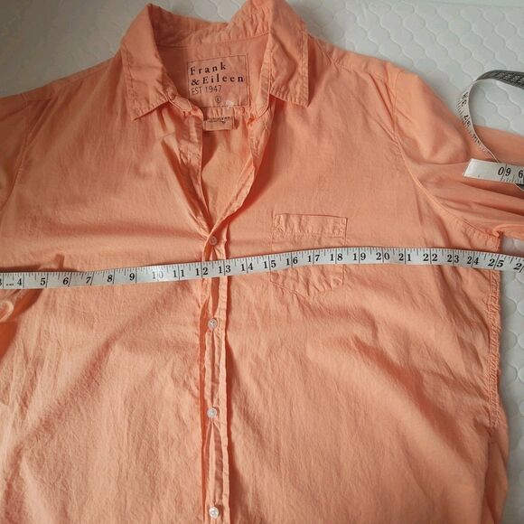 Frank & Eileen Shirt Size L Button Up Relaxed Fit Lightweight Cotton - Picture 5 of 9